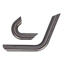 Malparidos, heat shields. Brushed. Stainless steel