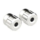 Ricks Motorcycles Clubstyle crashbar end caps. Raw silver