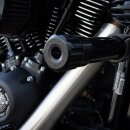 Ricks Motorcycles, Clubstyle crashbar end caps. Gloss Black