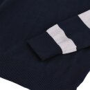 13 1/2 Outlaw half-zip Sweater navy/offwhite S