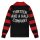 13 1/2 Outlaw half-zip Sweater black/red 3XL