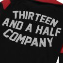 13 1/2 Outlaw half-zip Sweater black/red XL