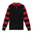 13 1/2 Outlaw half-zip Sweater black/red L