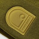 Carhartt Strickmütze mit C-Patch, dunkelbronzegrün