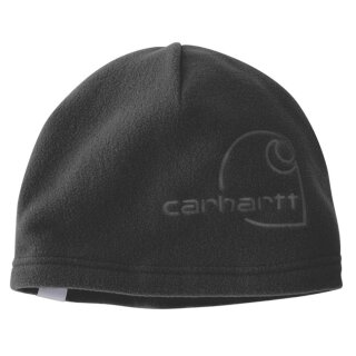 Carhartt Fleece Mütze mit Prägung Schwarz