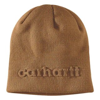 Carhartt Strickmütze mit Prägung, braun
