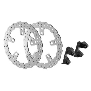 Ricks Motorcycles Wave Edelstahl 13" Bremsscheiben Umrüst Kit für Harley Touring 14-25