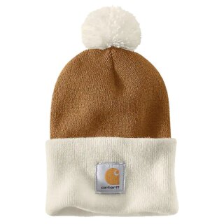Carhartt Lookout Mütze mit Bommel, Braun