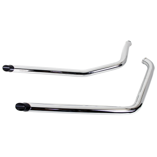 Drag Pipes Chrome/Black Slash FXST86-99