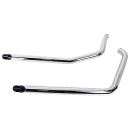 Drag Pipes Chrome/Black Slash FXST86-99