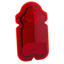 Tombstone Replacement Lens Red FL47-54