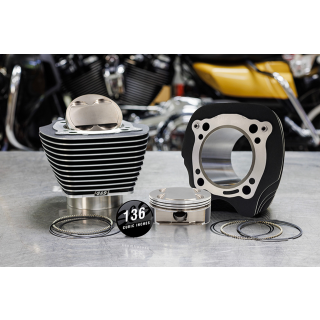 S&S HC 132+136 big bore kits 0cc Blk/hig