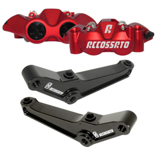 Radial Calipers 108mm Red Ano FR Kit