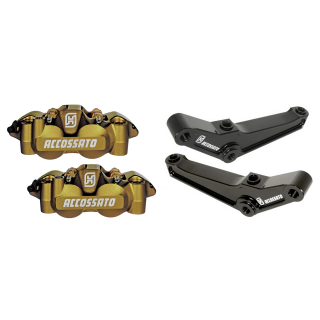 Radial Calipers 108mm Gold Ano FR Kit