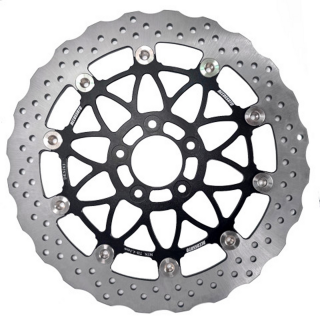 Floating FR Brake Disc Wave 13" Black