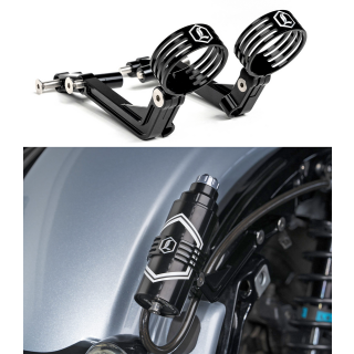 LS REVO-ARC RR Mounts Black FLH/T09-Up