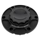 Ness 12-Kant Alu Tankdeckel Set schwarz für Harley...