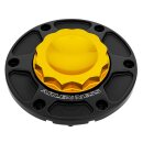 Ness 12-Kant Alu Tankdeckel Set gold für Harley...
