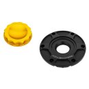 Ness 12-Kant Alu Tankdeckel Set gold für Harley...