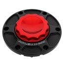 Ness 12-Kant Alu Tankdeckel Set rot für Harley...