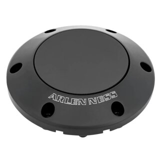 Ness Pop-Up Alu Tankdeckel Set schwarz für Harley Touring 23-26