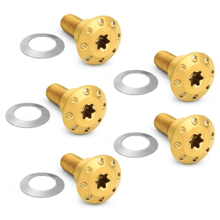 Holeshot FL Rotor Bolts Gold FXD06-17