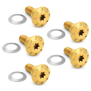 Holeshot FL Rotor Bolts Gold FXD06-17