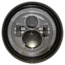 Headlight 7" Chrome/Smoked Lens