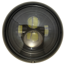 Headlight 7" Black/Smoked Lens