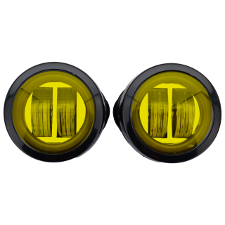 Spot/Turnlight Set Chrome/Yellow Lens