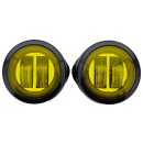 Spot/Turnlight Set Chrome/Yellow Lens