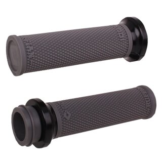 ODI Ruffian V-Twin Lock-On Griffe Grau/Schwarz für Harley 08-25 TBW