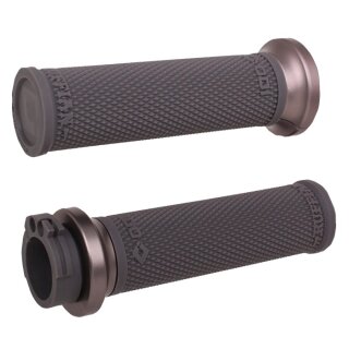 ODI Ruffian V-Twin Lock-On Griffe Schwarz/Grau für Harley 82-22
