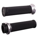 ODI Ruffian V-Twin Lock-On Griffe Schwarz/Silber für...