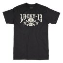 Lucky 13 Skull Stars T-Shirt schwarz XL