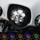 Custom Dynamics Shark Demon 7" LED Scheinwerfer Einsatz mit Hintergrundbeleuchtung