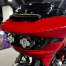 Custom Dynamics Shark Demon LED Scheinwerfer Kit weiß/weiß für Harley Road Glide 23-25