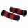 13 half Outlaw Motorrad Griffe Set Schwarz Rot für 22mm 7/8 Lenker
