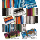 Mexican blanket Cobalt/Blue/White/Blk