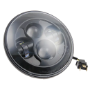 Headlight 7" LED Black/Clear FLH14-23