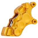 Ness 6-piston 11.8" caliper gold right