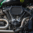Arlen Ness Stage II Luftfilter Kit Oval schwarz für Harley M8 17-25