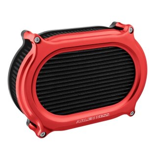 Arlen Ness Stage II Luftfilter Kit Oval rot für Harley M8 17-25